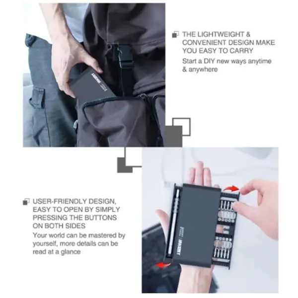 Jakemy JM-8170 21 Parça Çok Fonksiyonlu Hassas Tornavida Seti-(5775)