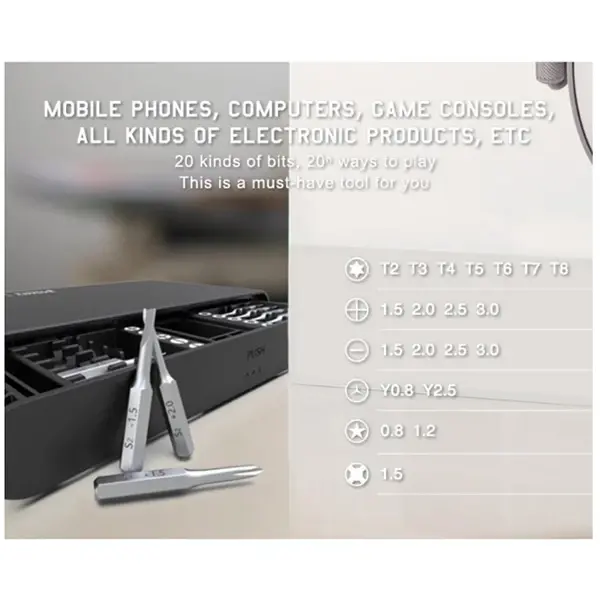 Jakemy JM-8170 21 Parça Çok Fonksiyonlu Hassas Tornavida Seti-(5775)