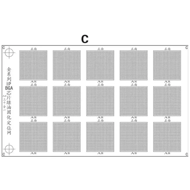 İPhone İçin Bga Havya Plastik Lehim  Pedi-(5775)