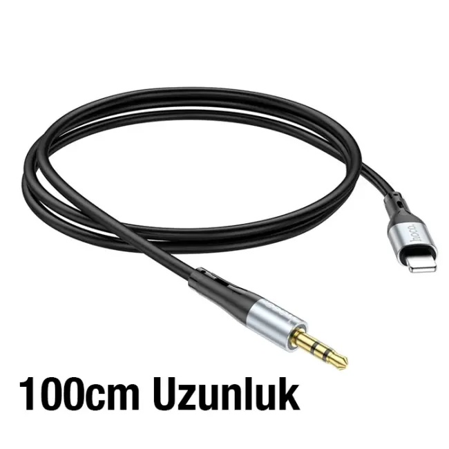 HOCO UPA22 iPhone Lightning to 3.5mm AUX Ses Aktarım Kablosu-(5775)