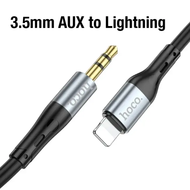 HOCO UPA22 iPhone Lightning to 3.5mm AUX Ses Aktarım Kablosu-(5775)