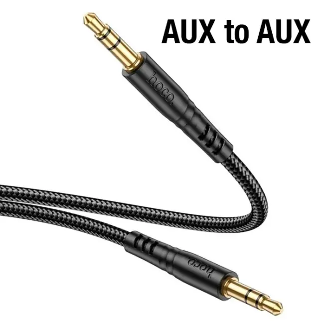 HOCO UPA24 AUX to AUX 3.5mm Ses Aktarım Kablosu 1mt-(5775)