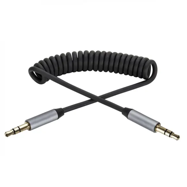 Griffin Spiral Araç Ses Aktarım Kablosu Aux Kablo 2/3mm-(5775)