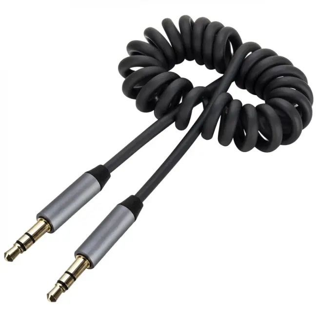 Griffin Spiral Araç Ses Aktarım Kablosu Aux Kablo 2/3mm-(5775)