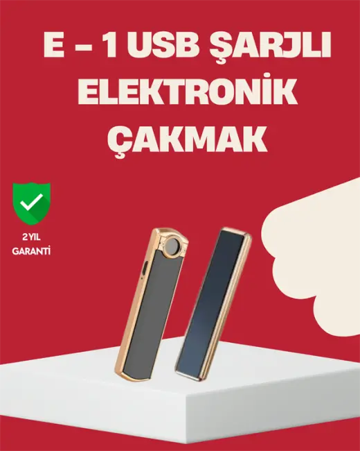 Rüzgar Geçirmez Elektronik Çakmak – Modern Tasarım Metal Gövde