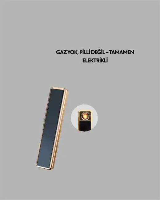 Plazma Ark Teknolojili Elektrikli Çakmak – Dokunmatik LED Göstergeli Şarj Edilebilir