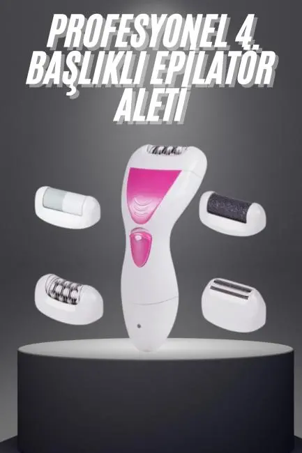 Şarjlı Epilasyon Cihazı Çok Başlıklı Ayak Bakımına Uygun Epilatör Aleti
