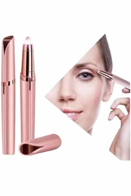 Unısex Şarjlı Kaş Bıyık Alma Epilatörü Hassas Ciltlere Özel Acısız