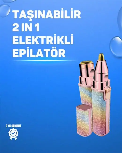 Kaş ve Yüz Epilation Aleti – Kolay Kullanımlı Portatif Shaver USB Şarjlı