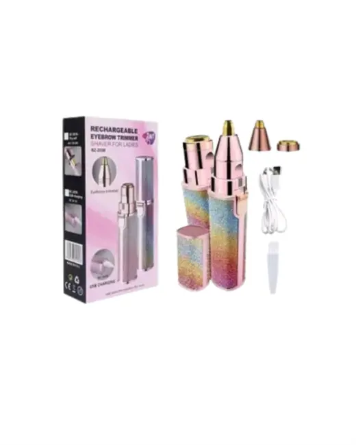 Paslanmaz Çelik Bıçaklı USB Epilatör – Kaş Üst Dudak ve Çene Tüy Temizleyici