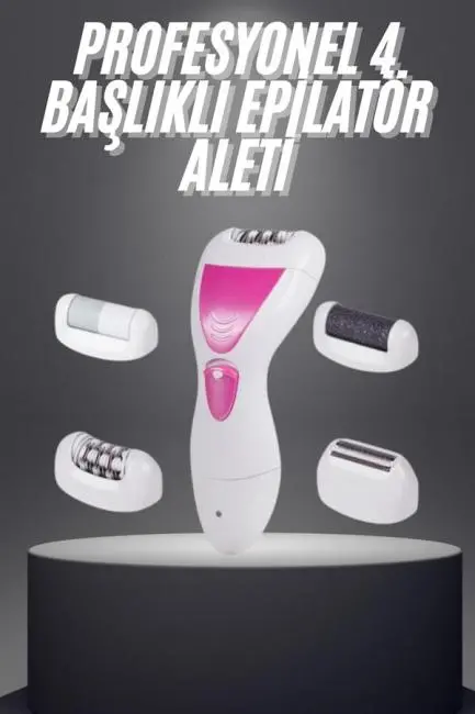 Şarjlı Epilasyon Cihazı Çok Başlıklı Ayak Bakımına Uygun Epilatör Aleti