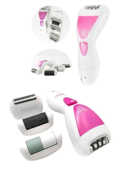 4 Başlıklı Lazer Öncesi Kısaltma Epilasyon Aleti Epilatör Çok Amaçlı