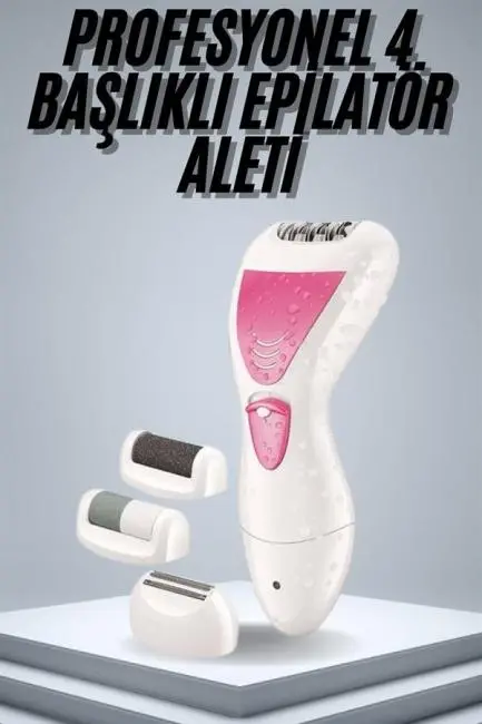 Epilatör Cihazı Epilasyon Aleti Çoklu Başlık Seçeneği Ayak Törpüsü