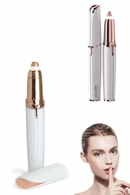 Kaş Bıyık Epilasyon Aleti İnce Uçlu Yüz Için Tüy Alıcı Pilli