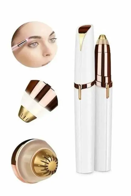 Unısex Şarjlı Kaş Bıyık Alma Epilatörü Hassas Ciltlere Özel Acısız