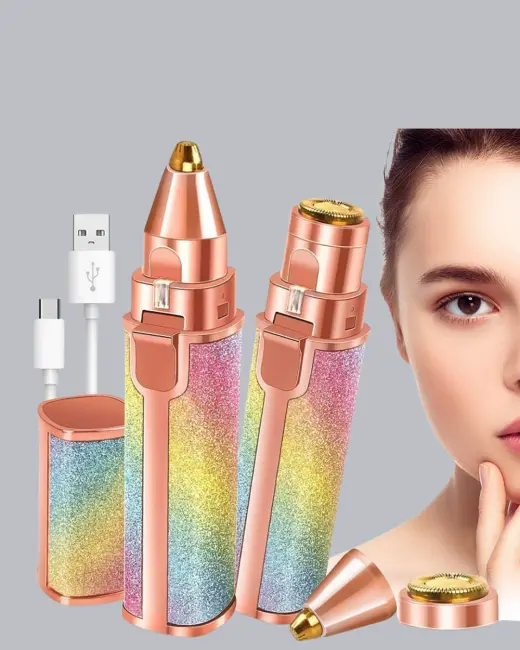 Mini Yüz ve Kaş Epilatörü – 8000 RPM Güçlü Motor ve Paslanmaz Çelik Başlık