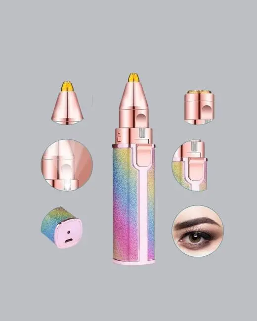 Mini Yüz ve Kaş Epilatörü – 8000 RPM Güçlü Motor ve Paslanmaz Çelik Başlık