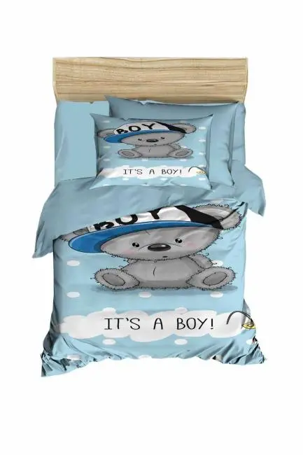 Yenidoğan Erkek Bebek Nevresim Takımı %100 Pamuklu İts A Boy