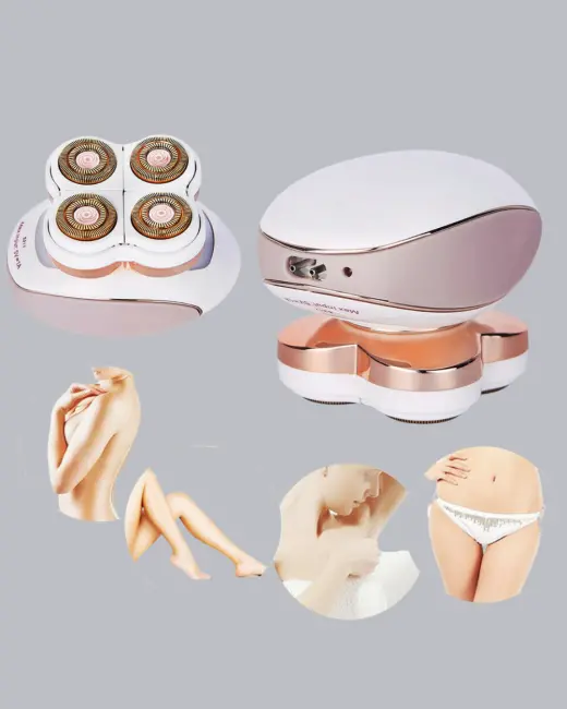 Pürüzsüz Cilt İçin Çok Başlıklı Ağrısız Tıraş Makinesi