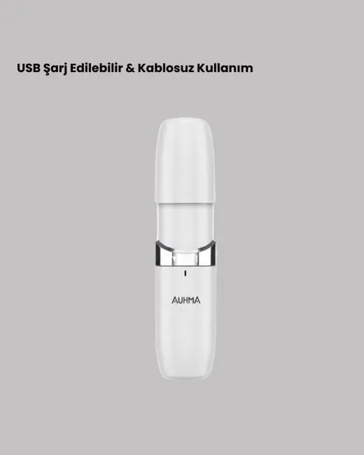 LED Işıklı Yüz Epilasyon Aleti Hassas ve Ağrısız Tüy Alma