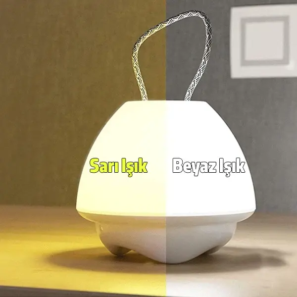 ALLY Şarjlı Akıllı Yatak Odası Gece Lambası-(5775)