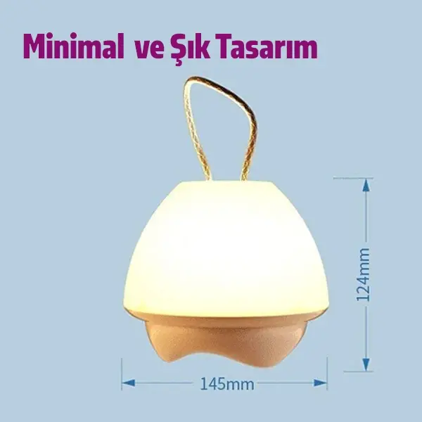 ALLY Şarjlı Akıllı Yatak Odası Gece Lambası-(5775)