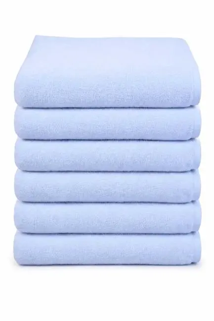 6 lı Otel El Yüz Havlusu Pamuklu Beyaz 50x85 Cm Newcotton