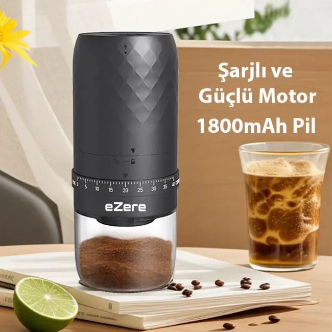 Ezere Elektrikli Kahve Öğütme Makinesi-(5775)