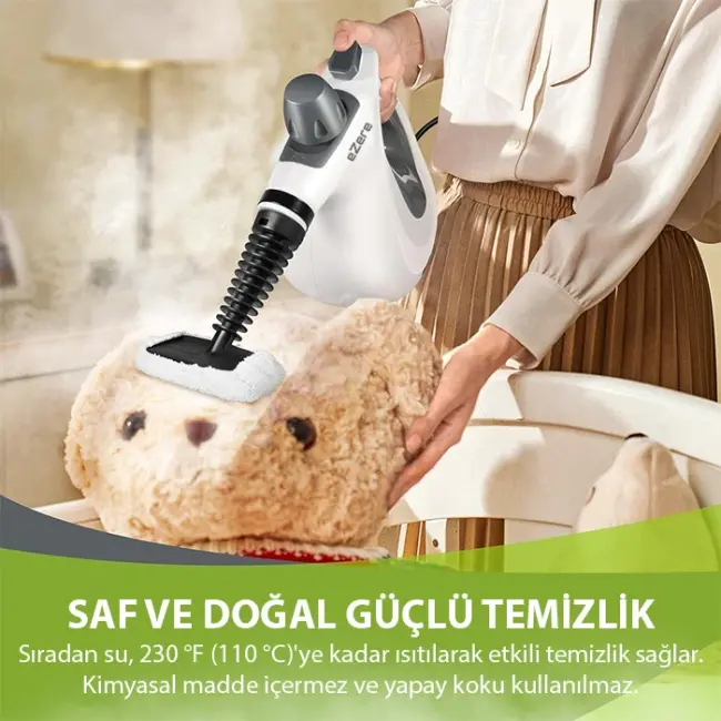 EZERE Çok Fonksiyonlu Buharlı Temizleyici - Buharlı Temizlik Makinası-(5775)