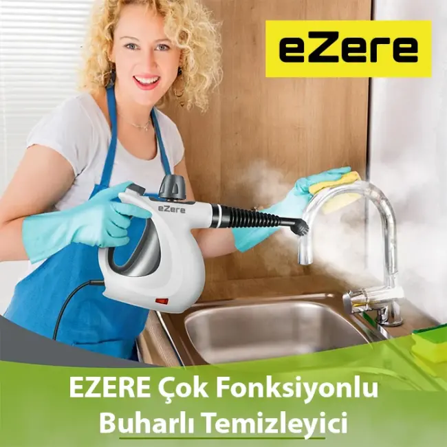 EZERE Çok Fonksiyonlu Buharlı Temizleyici - Buharlı Temizlik Makinası-(5775)
