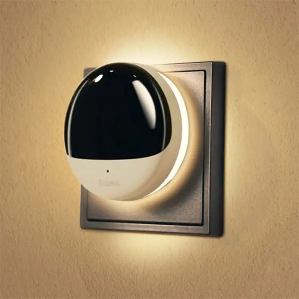 Baseus Plug-İn Led Gece Lambası Ses İle Kontrol Akıllı Gece Led Işık-(5775)