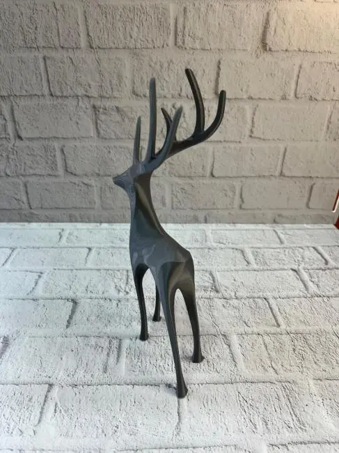 Gri Geyik Biblo Minimal Tasarım Şık Ev Aksesuarı