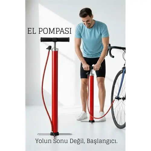 El Pompası Bisiklet Scooter Motosiklet Lastik Şişirici Profesyonel Şişirme