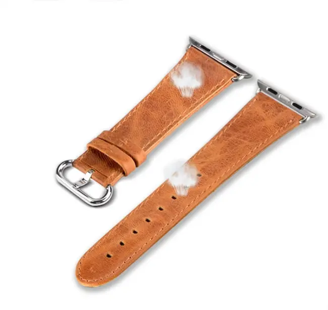 Ally Apple Watch 7-8 41mm 6-5-4 40mm Retro Deri Kordon Kayış 3-2-1 38mm-(5775)