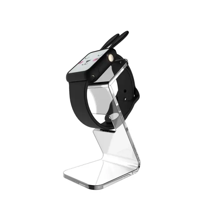 Ally Apple Watch 1-2-3-4 42mm Tavşan Figürü Silikon Kılıf-(5775)