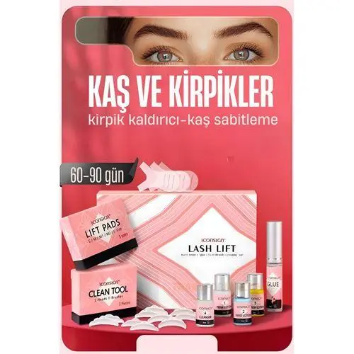 Turk Lifting Seti - Kirpik Perması Kirpik Kaldırma Seti - Kaş Sabitleyici Multi Kullanım