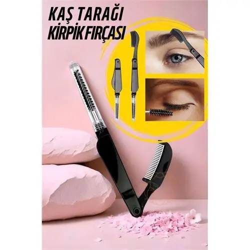 Turk Kirpik Fırçası Kaş Tarağı Kaş ve Kirpik Fırçlı Tarak