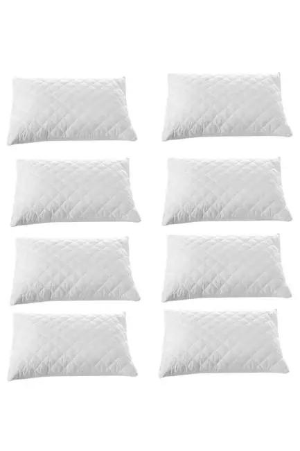 8 li Kapitoneli Yastık Koruyucu 100 Pamuk 50X70