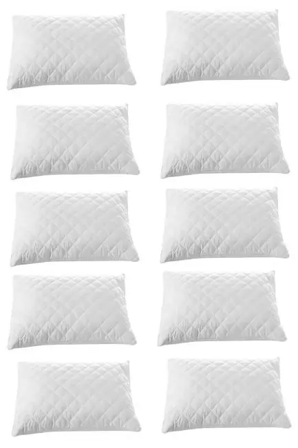 10 lu Kapitoneli Yastık Koruyucu 100 Pamuk 50X70