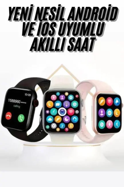 Akıllı Saat Uyku ve Sağlık Takibi Arama Cevaplama 44 MM Amoled Ekran