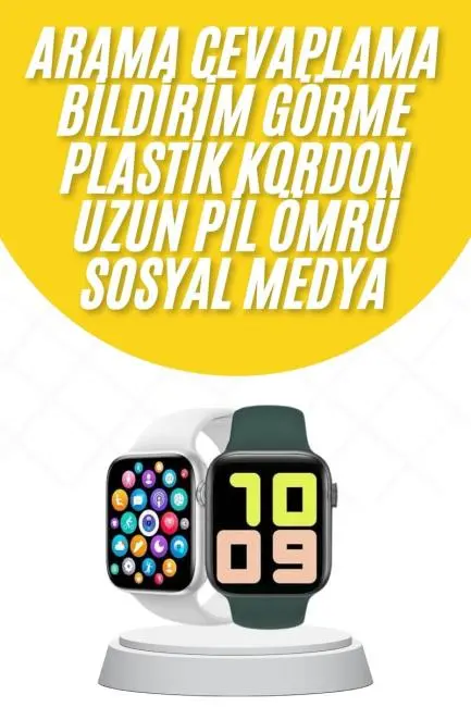 Akıllı Saat Uyku ve Sağlık Takibi Arama Cevaplama 44 MM Amoled Ekran