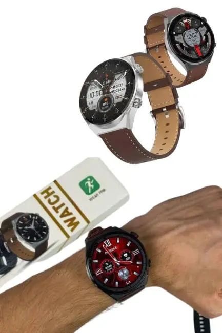 Akıllı Saat Çelik Kordon Çağrı Cevaplama Amoled Ekran Titreşimli Uyku ve Sağlık Takibi