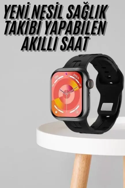 Yeni Nesil Akıllı Saat Çağrı Cevaplama Müzik Dinleme Plastik Kordon Mesaj Bildirimleri