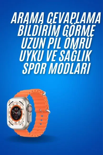 Ultra Akıllı Saat 49 Mm Çift Kordonlu Arama Cevaplama Bluetooth Bağlantılı
