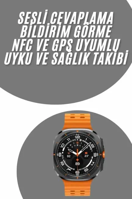 Tüm Telefonlara Uyumlu Akıllı Saat Uyku ve Sağlık Takibi Nabız Ölçer Adım sayar