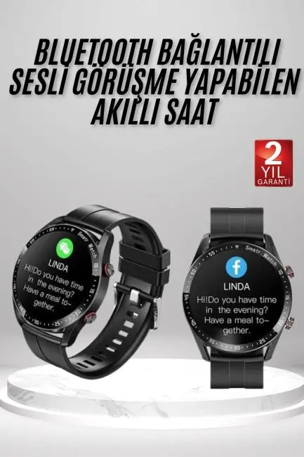 Yeni Model Akıllı Saat GPS Uyumlu Uyku ve Sağlık Takibi Sesli Görüşme