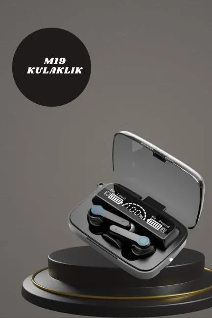 Dijital Göstergeli Powerbank Kulaklık ve 7 Kordonlu Yeni Nesil Akıllı Saat Amoled Ekran