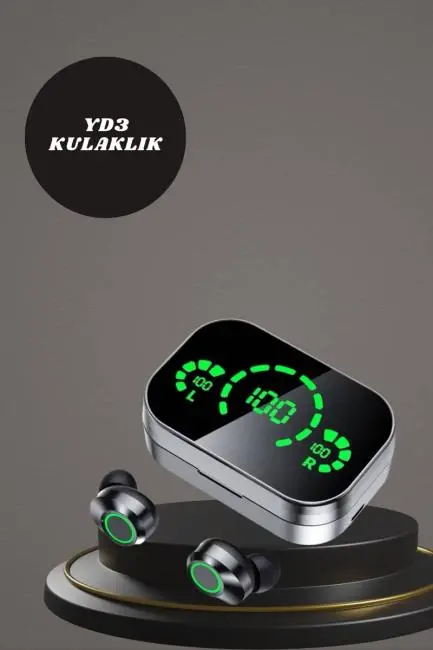 7 Kordonlu Akıllı Saat Ve Aynalı Bluetooth Kulaklık Powerbank Dijital Göstergeli