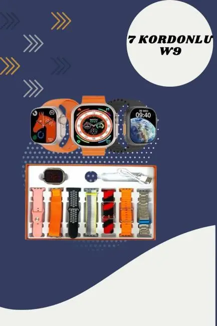 Yeni Model Akıllı Saat ve Kulaklık Kampanyası Nabızz Ölçer Bluetooth Bağlantılı Uzun Pil Ömrü