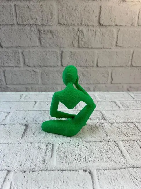 Minimal İnsan Figürü Biblo Yeşil Ev ve Ofis Dekoru